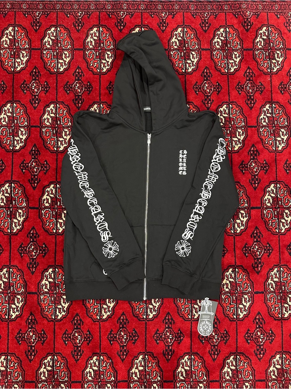 Chrome Hearts Black and Red Graphic Hoodie